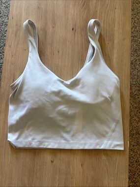 White Cropped Tank Top- Gilly Hicks